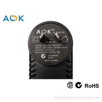 2013 Best 12V 1A AC to DC adapter for mobile phone/iphone/ipad/Tablet